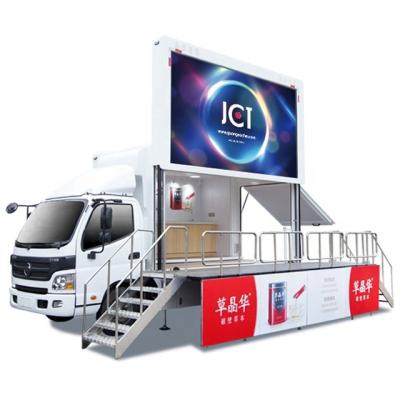 China E-WT4200-2W Foton 4.2m outdoor popular led mobile small stage truck for sale for sale