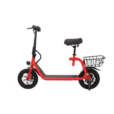 China New ES253 12inch Adult Unisex Mobility Electric Scooters With Seat And Basket for sale