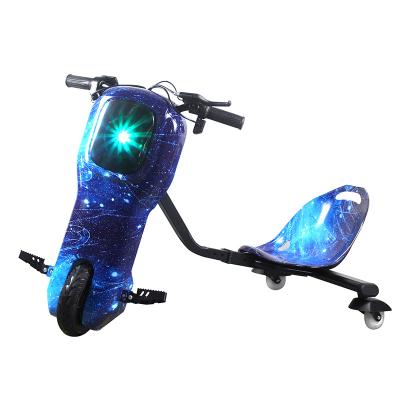 China 2022 Hot Sale Custom Multicolor Electric Drift Scooter Adjustable Length 3 Wheel Tricycle Drift Scooter Kids Length Adjustable for sale