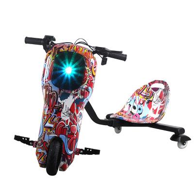 China Length 250w 36v Adjustable Custom Electric Drift Scooter 8inch 3 Wheels Cheap Motorized Drift Tricycle For Sale for sale