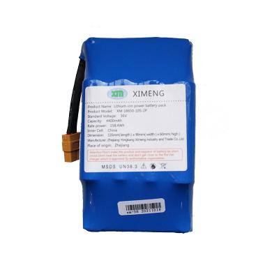 China Toys Scooter Lithium Ion Battery 36V 18650 Lithium Battery Pack for sale