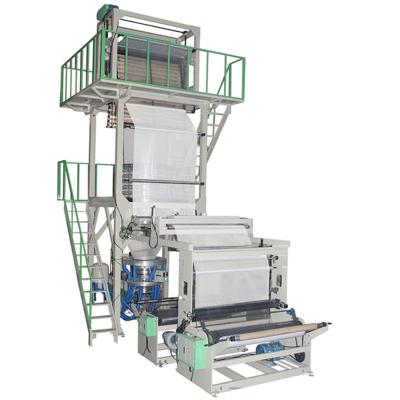 China HDPE LLDPE Film Blowing Film Machine Set Cling Blown Extruder Plastic Film Wrapping Film ABA Extrusion Machine for sale