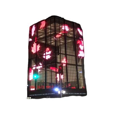 China Advertising / Message Promotional High Quality KTV Wall Led Screen Store p3.91mmTransparent Screen Led Display for sale