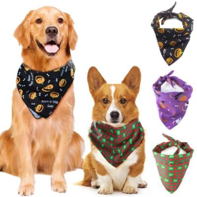 China Factory Wind Plaid Pet Bandana Breathable Heavy Duty Custom Dog Bandana Custom Dog Bandana for sale