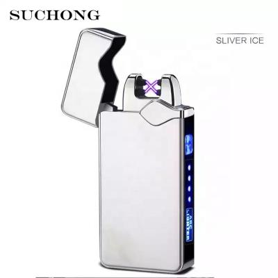 China Hot Selling CLASSIC 2022 Electronic Cigarette Cigar Cheap Dual USB Arc Charging Lighter for sale