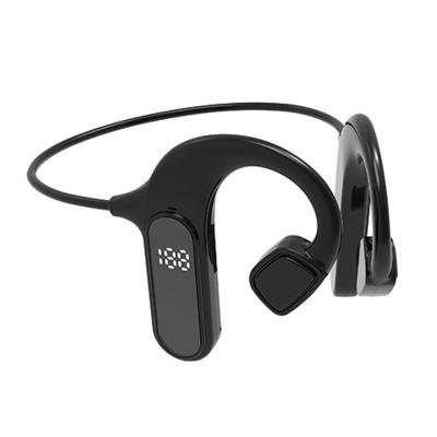 China 2022 High Quality In-Ear VG09 Bone Conduction Headphones Portable Earphones Digital Display Wireless Earphone for sale