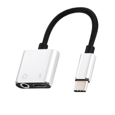 China OTG Adapter Amazon USB Type-C Type-C 2 in 1 3.5mm Aux Audio Cable. jack adapter for Xiaomi/Huawei/Samsung phone for sale