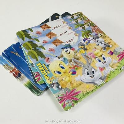 China Free Sample Eco-friendly Custom Cartoon Jigsaw Puzzle With Frame For Kids Jigsaw Puzzle 1000 Pieces for sale