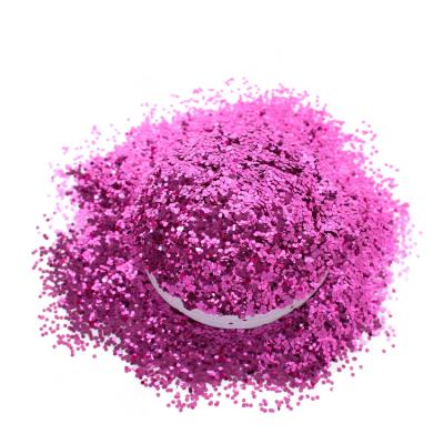 China Red Pink Purple Rose Gold Sequins Polyester Bling Art Cosmetics Eye Powder Nail Glitter for sale