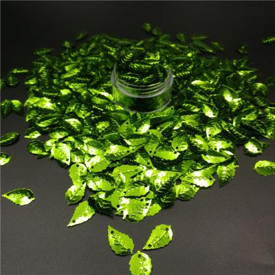 China Handcraft festival decoration/decoration/cosmetics free sample newcomer green leaves etc. shape glitter luster color glitter powder for craft decoration for sale