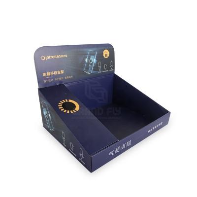 China Customize According To Your Needs Custom Logo Advertising Table Top Display Stand Paper Display Box Counter For Charger for sale