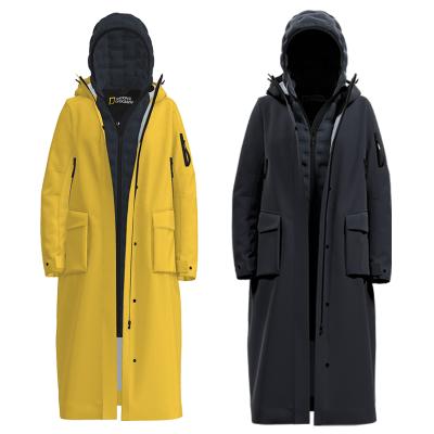 China Waterproof Men 2 In 1 Winter Anorak Jacket Longer Padded Coats Waterproof Outdoor Jacket for sale