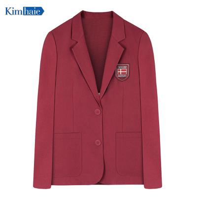 China Anti-Wrinkle Jacket Smart Stretch Casual Blazer Sporty Suit Clothes 2021 Men's Burgundy Type New Formal Daily Wear Regular V-Neck Woven for sale