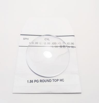 China PG RX Lentes Bifocal Round Top HC Bifocal Resin Optic Eye 1.56 for sale