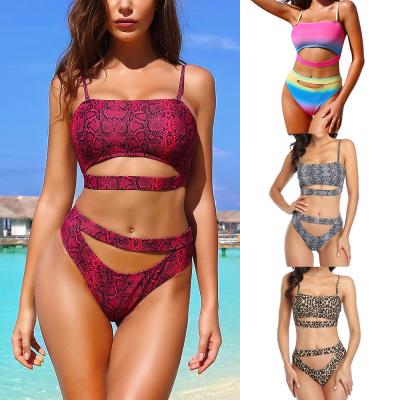 China Swimsuits 2021 hollow bikini fashion show swimwear sexy breathable women's swimwear 2021 for sale