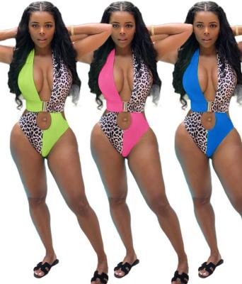 China One-Piece Sexy Naked Patchwork Bikini One-Piece Backless Cheap Breathable Cavity Plus Size Swimwear 2021 for sale