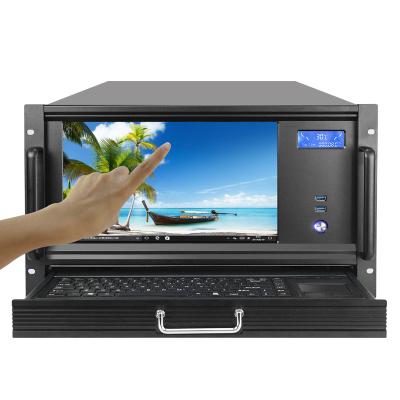 China 4U 6U 19inch Industrial Server Cases With LCD And Keyboard Communication Equipment Case 68*57*40(cm) for sale