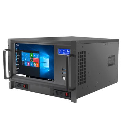 China 6u Industrial Server Case PC Computer Rack Mount Server Chassis Case With LCD Display 1920*1080 Resolution 63*56*38(cm) for sale