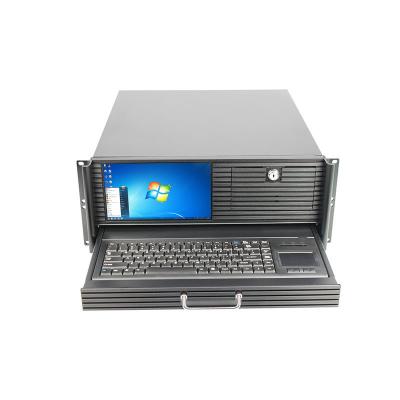 China With Fan 4U 19inch Rackmount Server Case With Industrial LCD Chassis With Touch Screen And Keyboard for sale