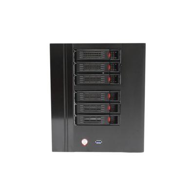 China With NAS Case 6bays Mini Tower Server Case Computer Storage Rack Case Fan for sale