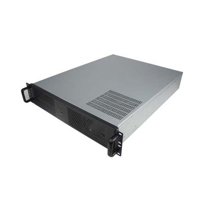 China With Side Panel Window 2U 19 Inch Dual Server System Mini-ITX Industrial PC Case Compact Rackmount Chassis Rackmount Case for sale