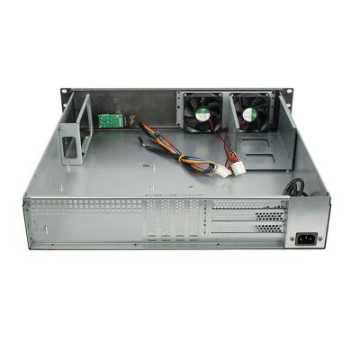 China With Fan 2U 19inch Rackmount Industrial Server Case Support ATX MB HDD Rack Mounted Case for sale