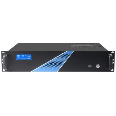 China Good quality 2u server aluminum body server chassis rack PC short rackmount case 2u 55*45*19cm for sale