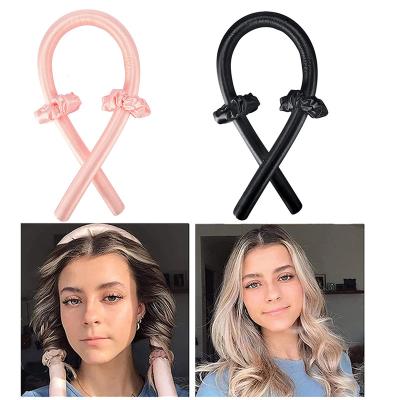 China New Dropshipping Convenient Portable Curling Heatless Women's Hair Ribbon Heatless Loop Silk for sale