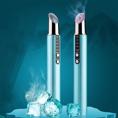 China Custom Rechargeable Wrinkle Remover Factory Sales Vibration Eye Bag Massager Heat Eye Care Massage Pen for sale