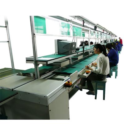 China Workbench Food Fire Resistant Antistatic Drink Processing Belt Assembly Lines Line For Mini Pc for sale