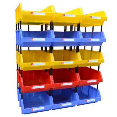 China Eco - Friendly Warehouse Storage Bin Plastic Bins Parts Stackable Box For Supermarket for sale