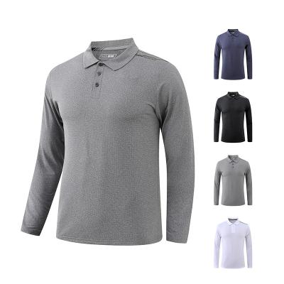 China High Quality Anti-Wrinkle Running Sports Wear Long Sleeve Top Shirt Active Casual Outdoor Gym Shirt Dry Fit For Men for sale