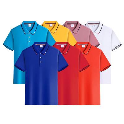 China 2021 Men's Polo Shirt Short Sleeve Training Sports Tees QUICK DRY Mesh Fabric Breathable Golf Shirt for sale