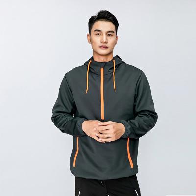 China Sports Breathable Hoodie Autumn Winter Casual Long Sleeve Pullover Increasing Camp Men's Jacket For Fitness for sale