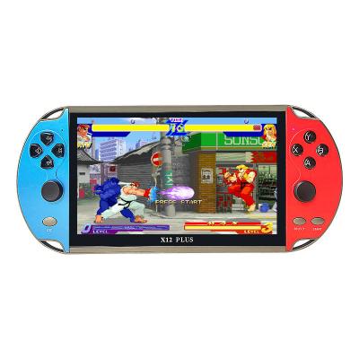 China New Kids Handheld 10000 Games TV Output /MP5 YLW X12 Plus 7 Inch 16GB Portable Retro Video Game MP5 Player Console for sale