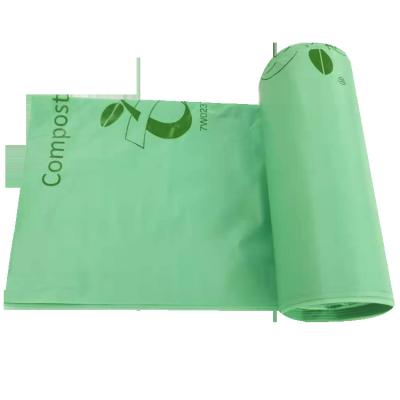 China ASTM D6400 Disposable Customizable Biodegradable PLA Bin Liner Compostable Bags 100% Made From Cornstarch for sale