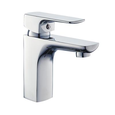 China Metered Faucets Wholesale Basin Faucets Single Lever Sink Faucet Platform Installation Single Lever Basin Faucet for sale