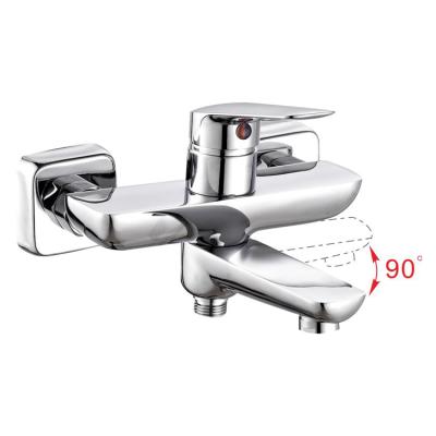 China High Quality Single Handle Bathroom Faucet Wall Mounted Bath Mixer Taps Brass Metered RO Shower Faucets for sale