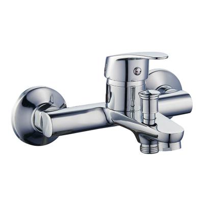 China Brass Metered Single Lever Wall Mounted Single Lever Bath Mixer Shower Faucets Single Handle Bath Shower Faucets for sale