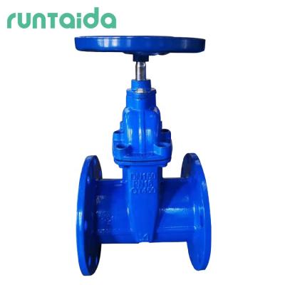 China General Non Rising Resilient Seated Type Sluice Valve Stem PN16 DN150 Seal Soft Water Cast Iron Gate Valve for sale