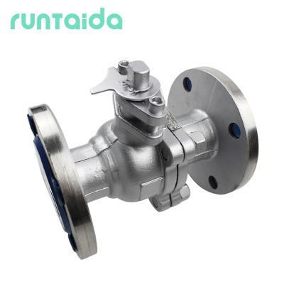 China DIN Q41F General Handwheel dn10 dn50 pn25 Operated Flange SS 304 Stainless Steel Ball Valve Manual for sale