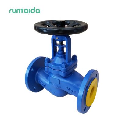 China General American standard DN40 DN200 DN600 DN350 PN16 DIN flange connection manual wcb bellows ball valve for sale