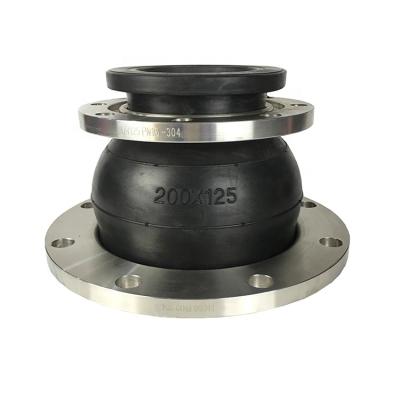 China Neoprene Air Reducer Concentric Stainless Steel Flange EPDM Rubber Flexible Coupling Joint For PVC Pipe for sale