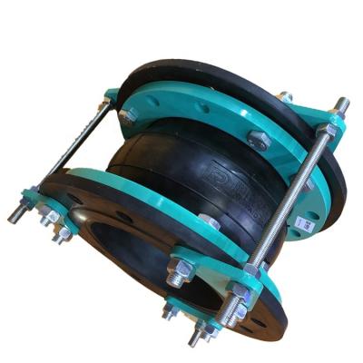 China Excellent ability to absorb vibration and noise. galvanized flange type pipeline limited flexible rubber expansion joints with control bars for sale