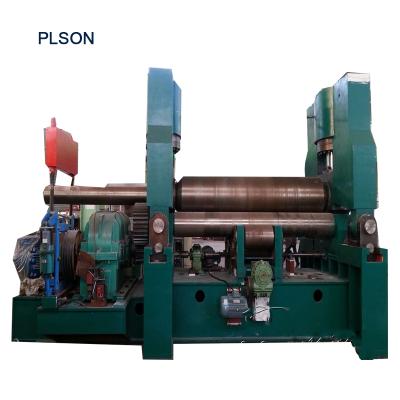 China Solar Sheet / Plate Rolling Production Line CNC Hydraulic Rolling Machines 4 Rolls Plate Roll Bending Machine Tools for sale