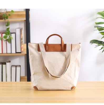 China Portable High Quality Canvas Leather Messenger Shoulder Bags Luxury Handbags For Women for sale