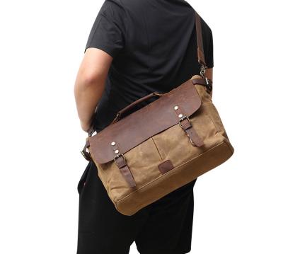 China Vintage Soft Waterproof Cow Leather Messenger Shoulder Bag Fashional Office Leather Bags For Men for sale