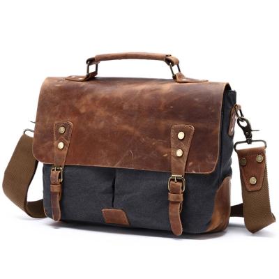 China Best Seller Soft Male Bag Amazon Canvas Messenger Leather Shoulder Asap Sling Bag for sale