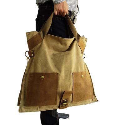 China Soft Wholesale Custom Casual Women Men Tote Bags Canvas Shoulder Cross - Body Messenger Bag for sale