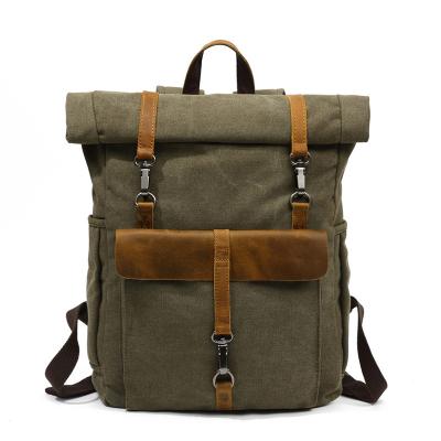 China High quality leather anti-theft canvas unique backpack unisex school bags pack new 2022 for sale